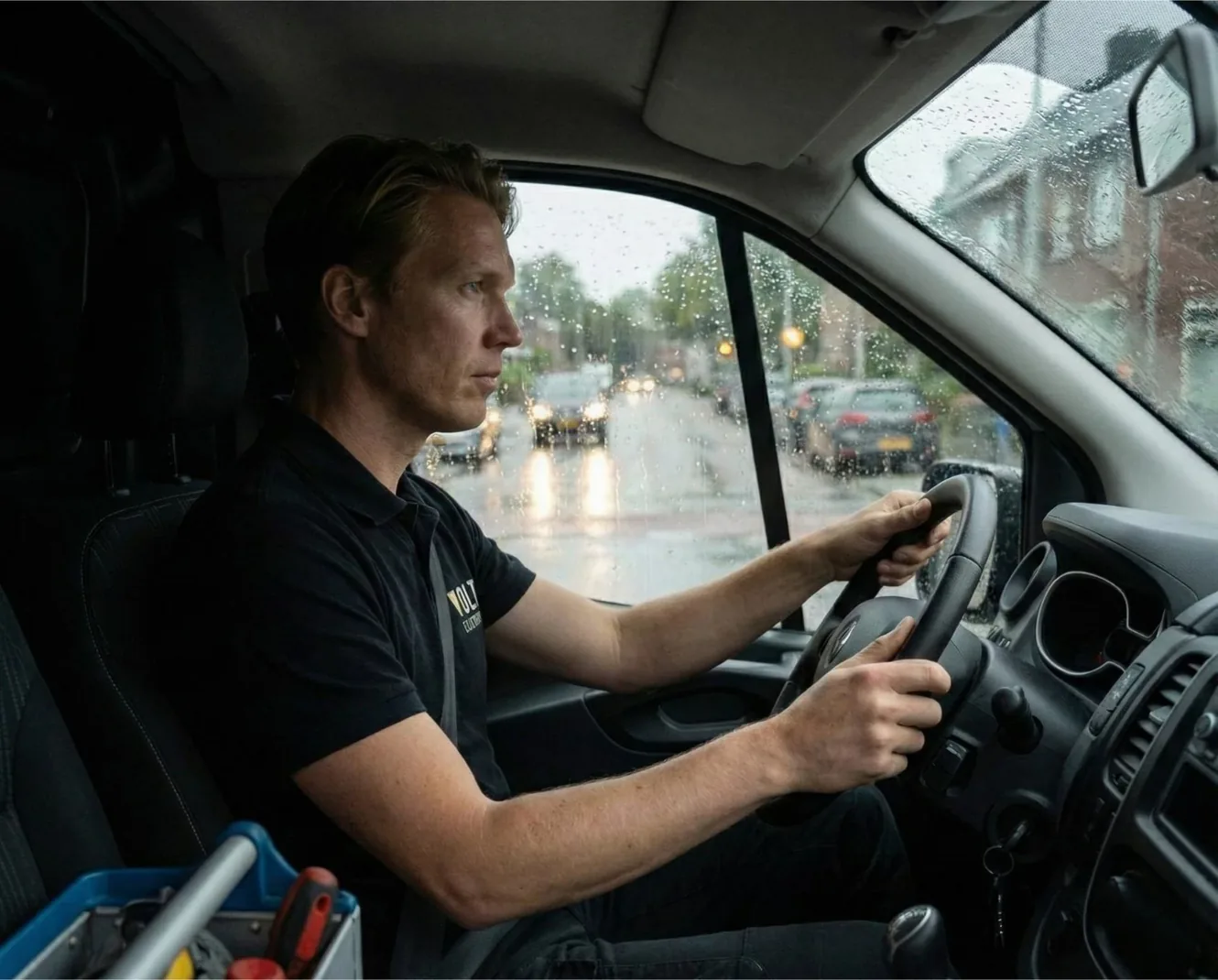 Volt Elektricien monteur onderweg naar storing